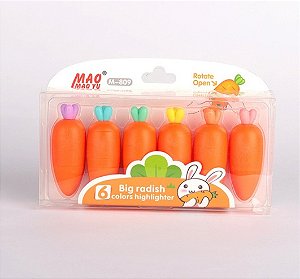 Marca texto de cenoura