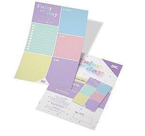 Bloco diário de anotações da Enjoy com 30 folhas