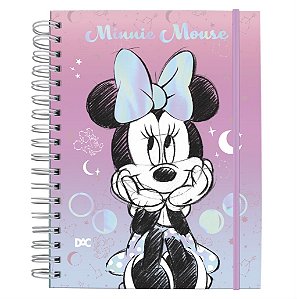 Caderno Smart Universitário com folhas e divisórias reposicionáveis Disney Minnie