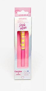 Caneta Coração Pink Vibes