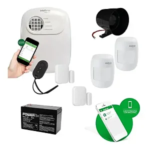 Kit de segurança eletrônica residencial sem fio- intelbras
