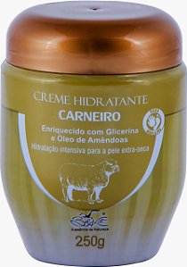 Hidratante Corporal SEBO DE CARNEIRO 250G Belkit - Glicerina, Óleo de Amêndoas, Lanolina - Hidratação intensiva - Pés/Mãos/Cotovelos