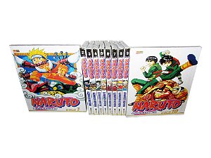 Coleção de Mangás Naruto Gold Ed. Especial Vols. 1 ao 10 (Em Português) + 1 Brinde