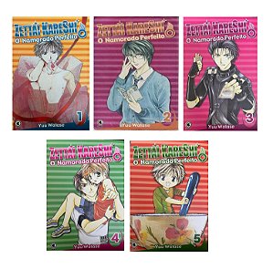 Coleção de Mangás Zettai Kareshi: O Namorado Perfeito Vols.1 ao 5 (Em Português) Shoujo + 1 Brinde