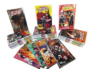 Coleção de Mangás My Hero Academia Vols. 1 ao 40 Ed. JBC (Em Português) + 2 Brindes