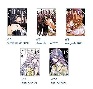 Coleção de Mangás Citrus Vols. 6 ao 10 (Yuri +18 anos | Em Português) + 1 Brinde