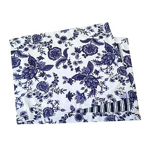 Jogo Americano Flor Fiama Azul