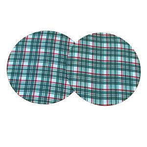 Capa Sousplat Xadrez Verde