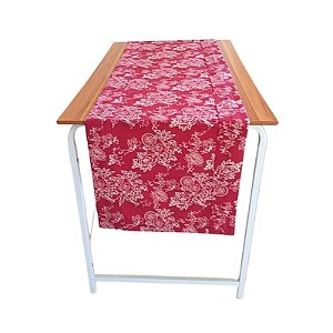 Passadeira Vermelha Flor Monocromatica