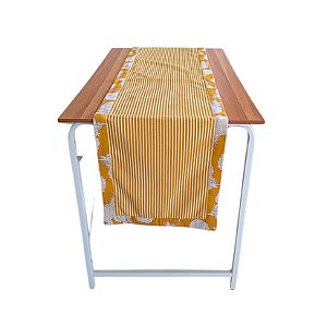 Passadeira Listra Amarela com Borda Abacaxi Amarela