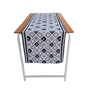 Passadeira Balão Preto com Borda Listrada