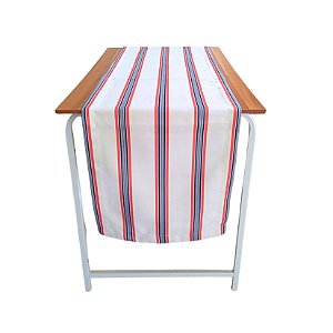 Passadeira Listra Vermelha e Azul