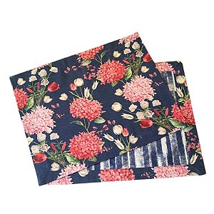 Jogo Americano Hortência Azul Marinho