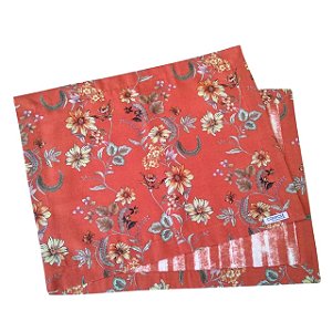 Jogo Americano Flor Africa Coral