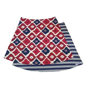 Jogo Americano Mesa Redonda Balão Azul e Vermelho