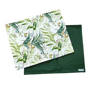 Jogo Americano Borboleta Verde Novo