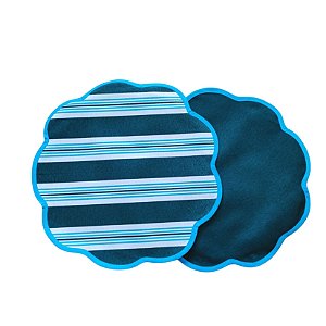 Jogo Americano Aquatic Listra Azul com Verde