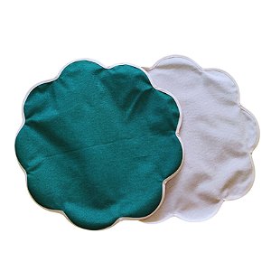 Jogo Americano Aquatic Rosa com Verde borda Rosa