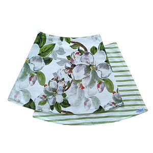 Jogo Americano Mesa Redonda Flor Magnolia