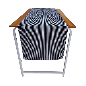 Passadeira Listra Fina Azul Escura