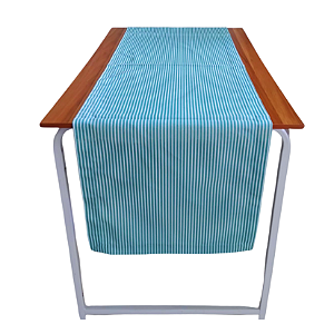 Passadeira Listra Fina Azul Tiffany