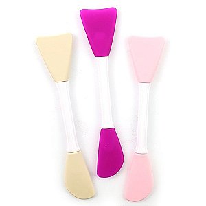Pincel Duplo de Silicone para Máscara Facial