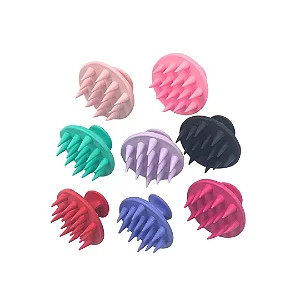 Escova Massageadora De Silicone Para Couro Cabeludo\cor aleatória