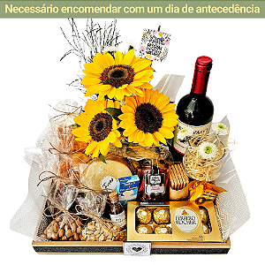 Cesta de Queijo e Vinho Vila Frades