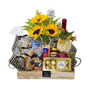 Cesta de Queijo e Vinho Vila Frades