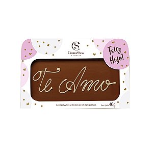 Barra de chocolate 40g 'Te amo' - Cacau Show