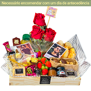 Cesta de café Villalba - Com Foto Personalizada