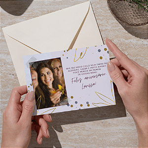 🎉 ADICIONAL - Cartão De Aniversário 1 | Com Foto Personalizada