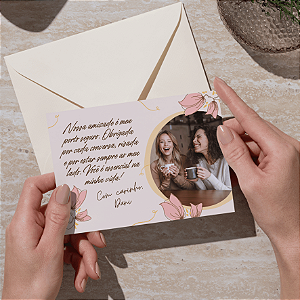 💌 ADICIONAL - Cartão Amizade 1 | Com Foto Personalizada