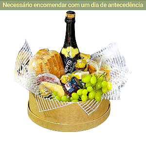 Cesta Borgarelle - Queijos e Vinho