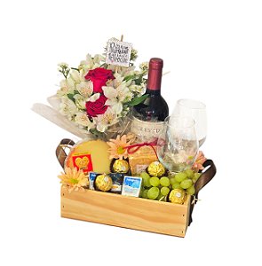 Cesta Bellarouge - Queijo e Vinho