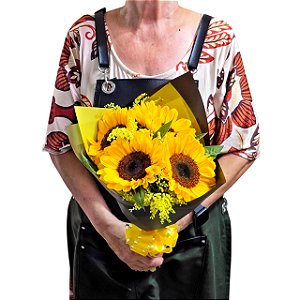 Buquê Solavie - 4 Girassois