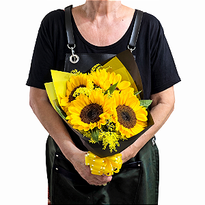 Buquê Solavie - 4 Girassois