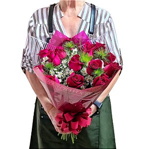 Buquê Ardens - 15 Rosas Nacionais
