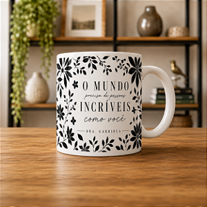 Caneca de Porcelana 310ml - Personalização do Nome