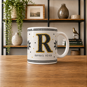 Caneca de Porcelana 310ml - Personalização do Nome