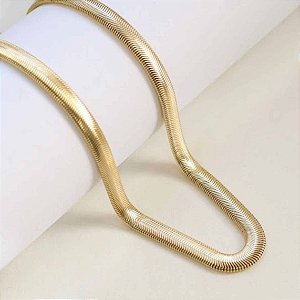 Colar Choker Lacraia Dourada