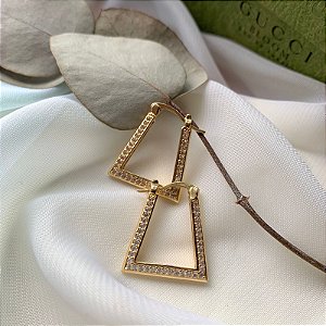 Brinco Argola Triangular