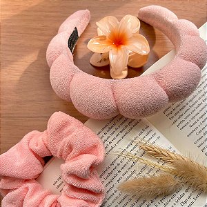 Kit Skincare - Tiara, Scrunchie e Presilha