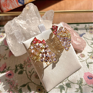 Brinco Earr Cuff Colorido Athena