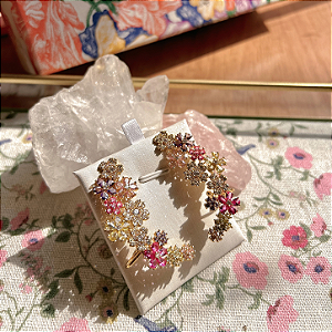 Brinco Ear Cuff Floral Athena