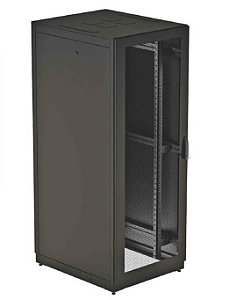 Rack EVO Server 19 Polegadas com 800mm de Largura, Portas Aço e Vidro Temperado, Traseira Bipartida - Par Duto Guia Vertical