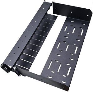 Painel Chassi Com Bandeja 250mm Para Fonte, Até 12 Conversores de Mídia, 2U X 19 Polegadas Rack - Versão ll