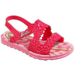 Sandália Infantil Feminina Grendene 22749 Barbie Flower Bag