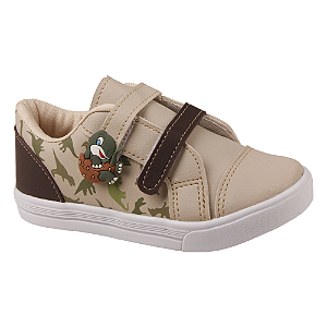 Tênis Casual Infantil Menino Velcro City Baby 26450 Dino