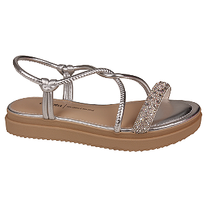 Sandália Flatform Papete Feminino Com Strass Dakota Y7631